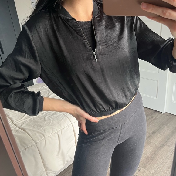 Satin Crop Top - Picture 1 of 4